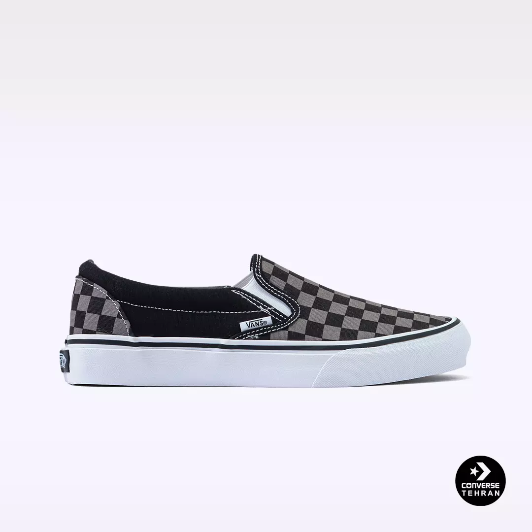 ونس اسلپ آن چکربورد طوسی vans slip on checkerboard
